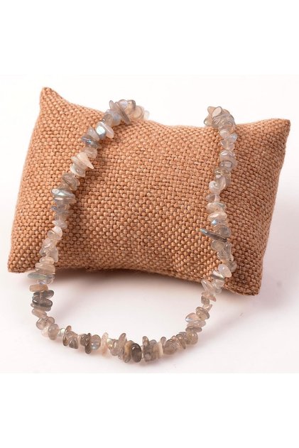 Labradorite Stone Unshaped Necklace