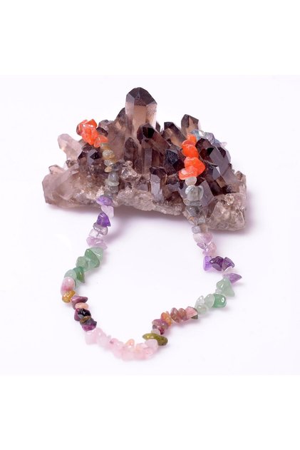 Natural Stone Necklace from Chakra Stones - Broken Stone