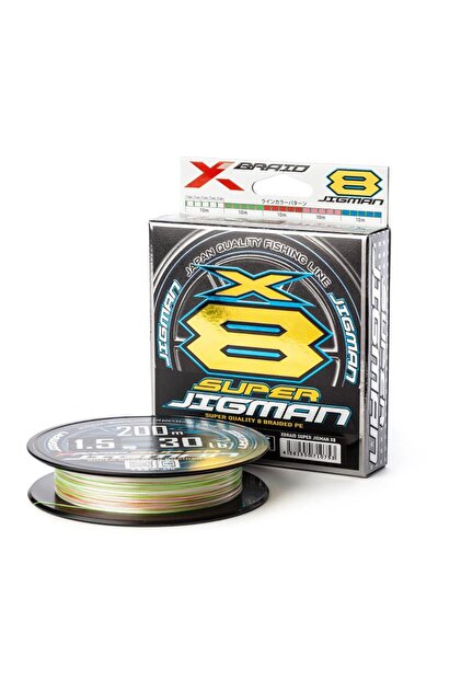【zigensan】 YGK X-Braid Super Jigman 8x 300m Multicolor İp Misina - Fiyatı
