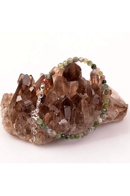 Agate Stone Bracelet - 4 mm Indian Agate