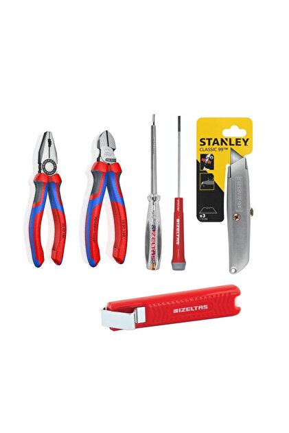 Knipex 6 Parça Set Pense 180 Mm Yan Keski 160 Mm - Izeltaş