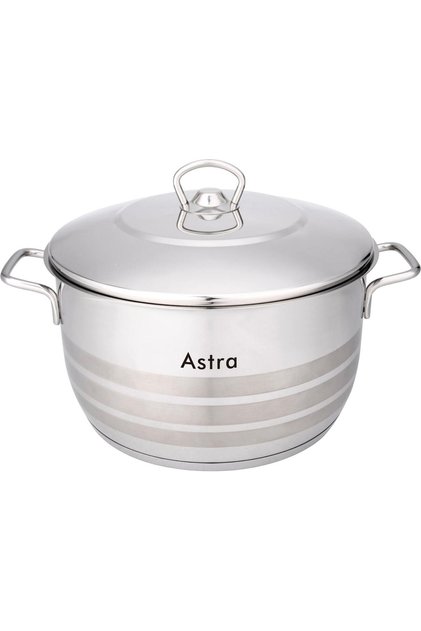 Casserole 26x15cm - 8 Liter Capacity -18/10 Cr-Ni Stainless Steel - induction cookers