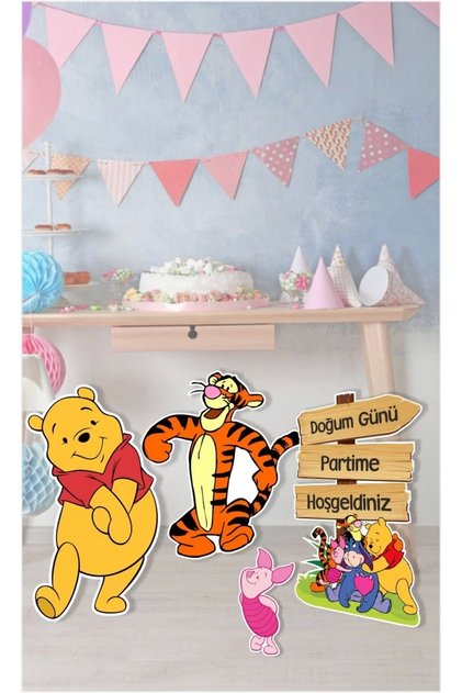 Winnie The Pooh Ayaklı Pano Seti