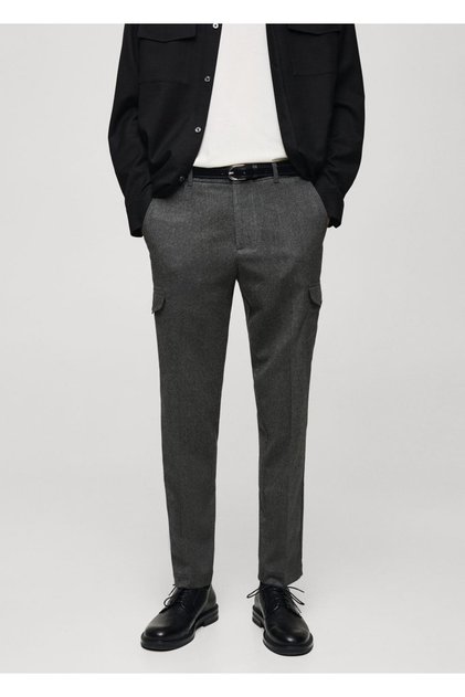 Flanel kargo pantolon