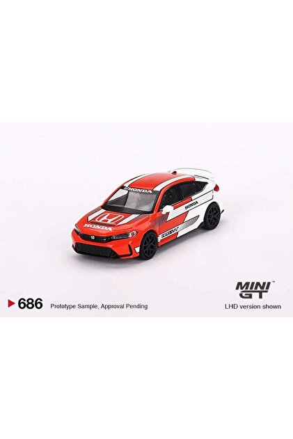 Genel Markalar MGT00686 1/64 Honda Civic TYPE R 2023 Pace Car Red
