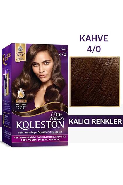 Koleston Kit Saç Boyası 4/0 Kahve