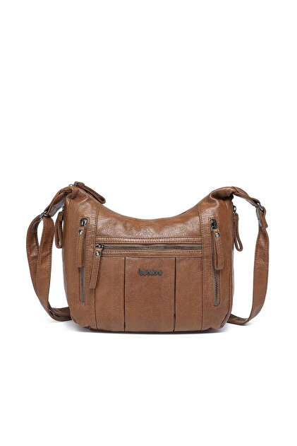 BARCELONA 21K Yıkama Deri Askılı Postacı Kadın Çantası 21-K