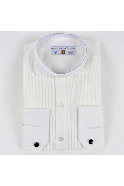 Cufflinked Horse Collar Children's Shirt Bone
