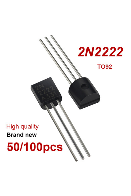 طقم ترانزستور 50/100 قطعة 2N2222 TO92 NPN 30v 800MA طقم ترانزستورات إلكتروني