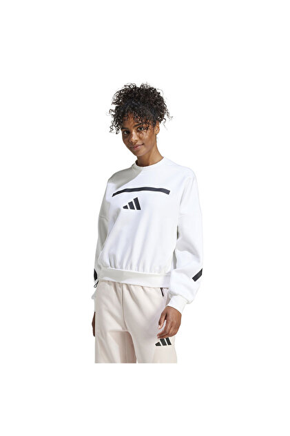 adidas W Z.N.E. SWT Kadın Beyaz Sweatshirt JI7554 - Fiyatı, Yorumları