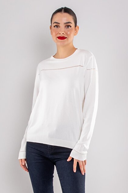 Jm Triko 830 Özel Bisiklet Yaka Ajurlu Merserize Kadın Triko