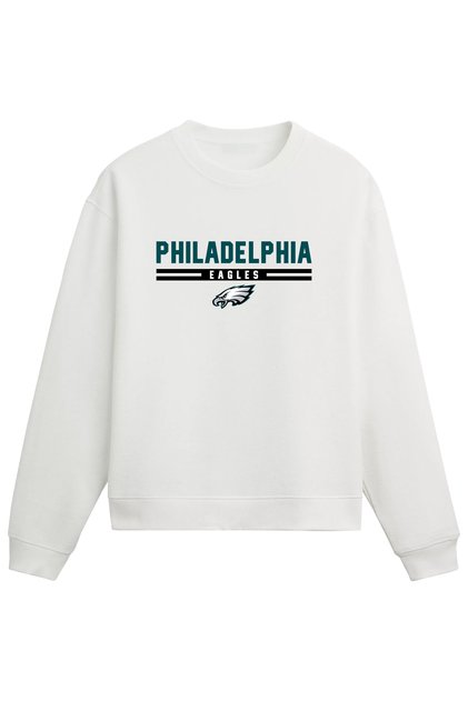 Nfl Philadelphia Eagles American Football White Regular Sweatshirt