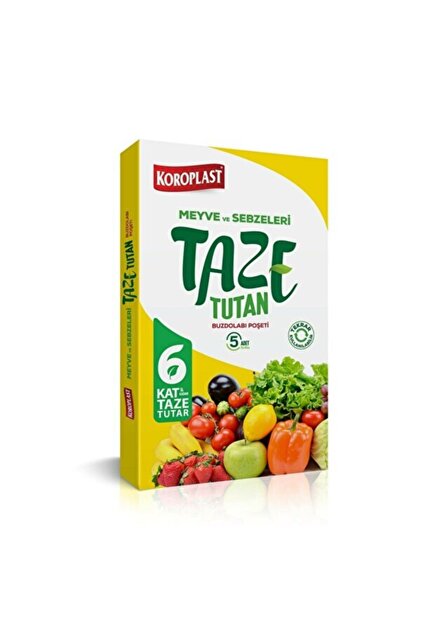 Koroplast Taze Tutan Buz Dolabı Poşeti 6 Kat Etkili - Fiyatı