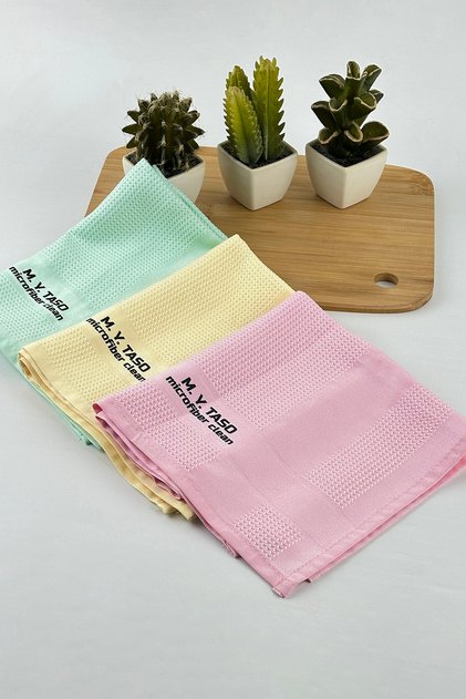 (3 Pieces) Original Microfiber Glass Mirror Built-In Cleaning Cloth (40X60)