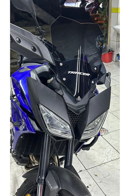 DUBİ MOTOR - Yamaha Tracer900 2015/2020 uyumlu siyah füme ön cam siperlik