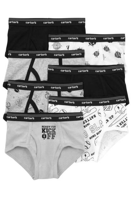 Küçük Erkek Çocuk Külot Set 7'li Paket 2 Yaş-5 Yaş Çok Renkli