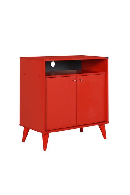 Adore Mobilya London Çok Amaçlı Dolap - Kırmızı 73x79x42 Cm (GXYXD