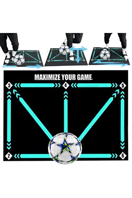 Depomiks Avm Futbol Antrenman Futbol Becerileri Zemin Halısı Top