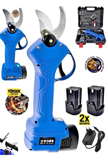 DYNAMİC MAX İTALY 4800 Rpm Şarjlı Bakır Çift Akülü Dal Budama Bağ