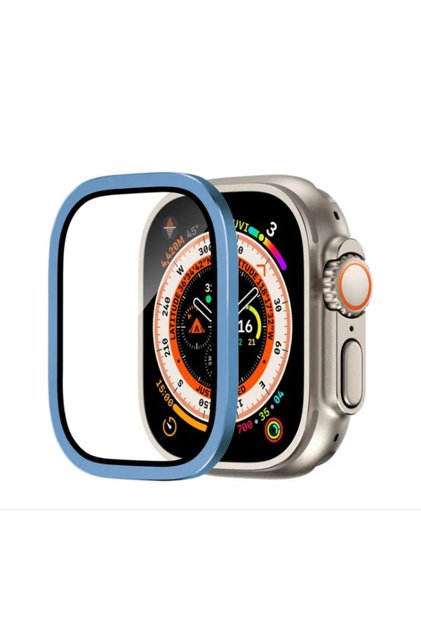Screen Protector with Metal Frame Compatible with Apple Watch Ultra Ultra 2 Ultra 3 49mm