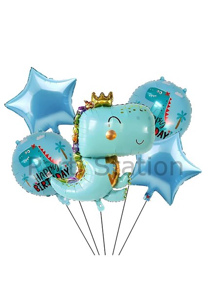 Green Dinosaur Balloon Set Cute Dinosaur Concept Birthday Balloon Balloon Set