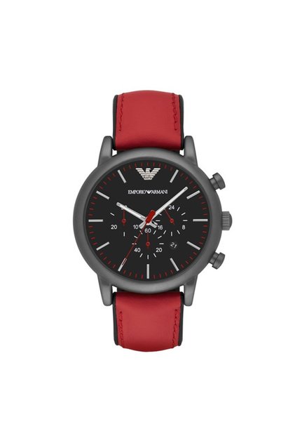 Ar1971 Quartz 46 Mm Kırmızı Deri Kordonlu Erkek Kol Saati