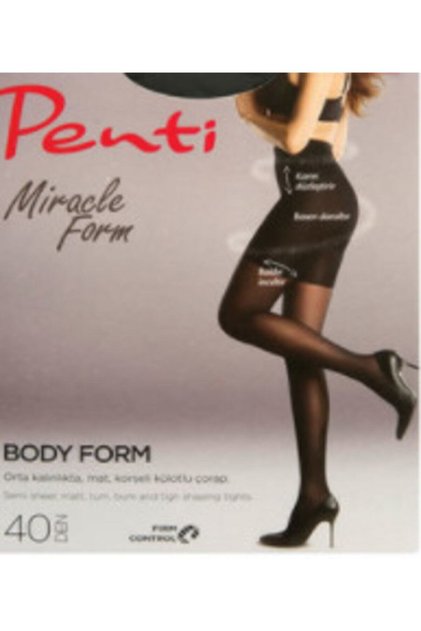 2 Pieces of 40 Denier Body Shaping Corseted Pantyhose