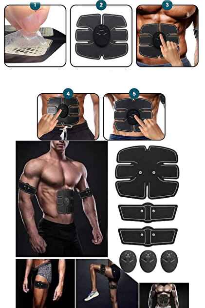 FORTY SEVEN Gym Sixpad Karın Kas Geliştirici Yağ Yakıcı Masaj
