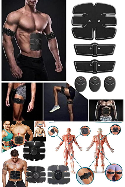 FORTY SEVEN Gym Sixpad Karın Kas Geliştirici Yağ Yakıcı Masaj