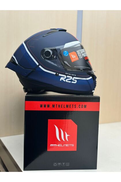 MT Helmets THUNDER 4 SV R25 C7 MAT MAVİ FULLFACE MOTOSİKLET KASKI