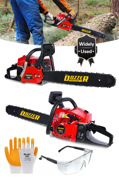 DOZZER Alman W9900 Çift Egsozlu Benzinli 58Cc Ağaç Odun Dal Kesme