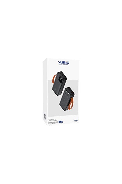 Sunix 30.000 Mah 22,5w Kendinden Kablolu Taşınabilir Powerbank