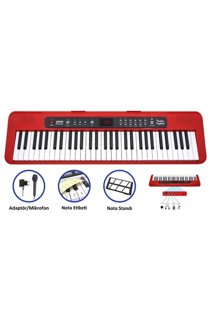 JWIN CMK-6148RD 61 Tuşlu Elektronik Org (Etiket. Mikrofon ve