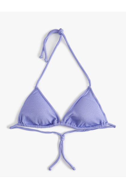 Triunghi Bikini Top Texturat Acoperit