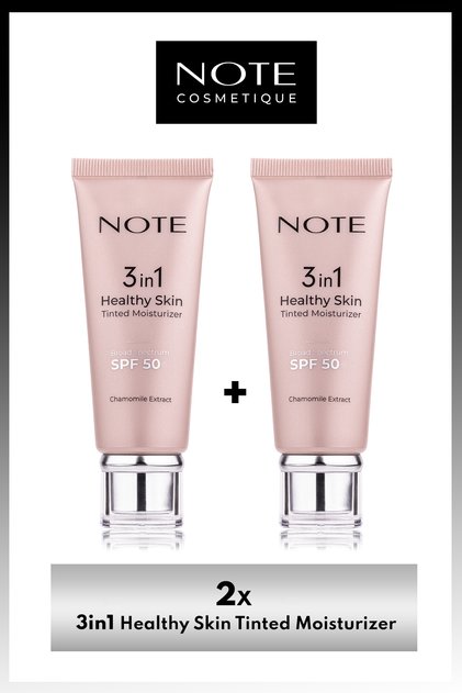 3 In 1 Healthy Skin Tinted Moisturizer 50 Spf Krem x 2 Adet Makyaj Seti