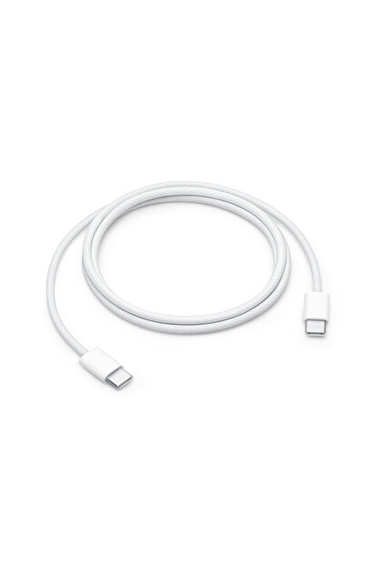 كابل شحن USB-C منسوج أبيض 1 متر