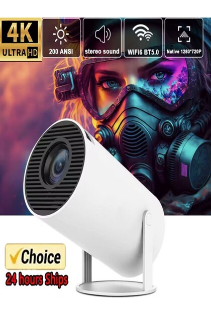 セール中・新品・MULTIMEDIA PROJECTOR 230 本体 Choice 2024 New Projector HY300 PRO 4K Android 11 Dual Wifi6