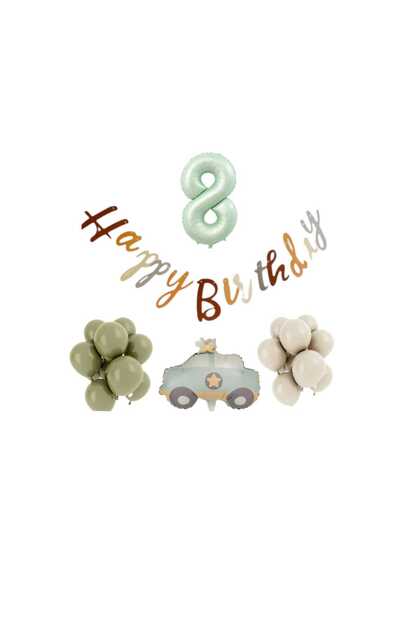Mini Party Store Retro Color Balloon Set