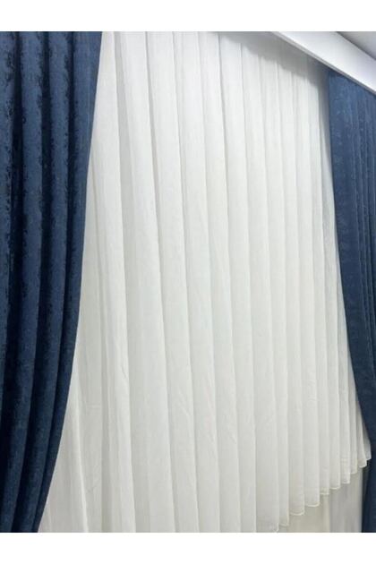 Yiğit Curtain 1/3 Tight Pleat Bamboo Tulle Curtain