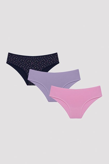 Horoscope Printed 3-Piece Cover Slip Panties