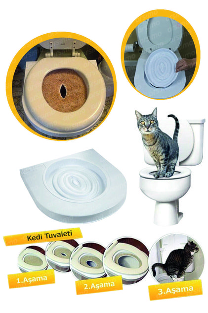 Kedi Kumu Klozet Citi Kitty Tuvaleti Eğitim Seti