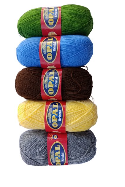 Lif Yarn Set 100 Gr 475 Meters Mixed Lif Yarn -5 Pieces- Mixed Color