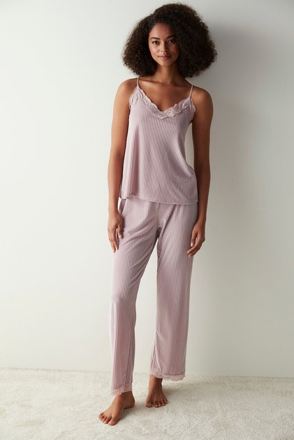 Πιτζάμες Camille Velvet Top