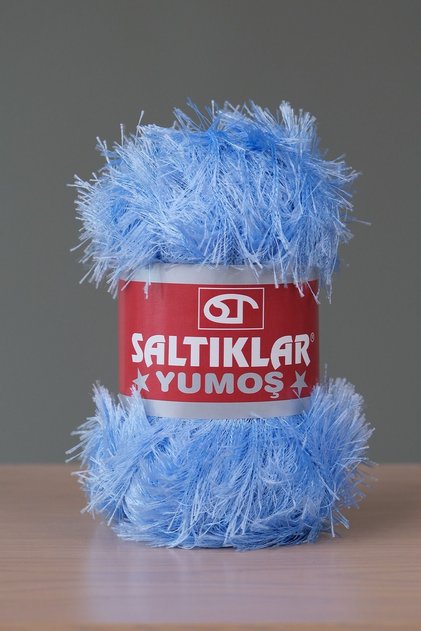 Premium Yumoş Bearded Knitting Rope Feathered Rope Bearded Rope 100Gr/140M a Quality Baby Blue-07