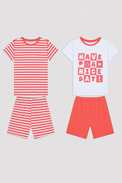 Unisex Kids Nice Day Multicolored 2-Piece Pajama Set