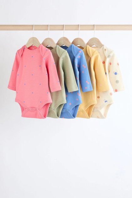 Multi-Character Baby 100% Cotton Bodysuit 5 Pack