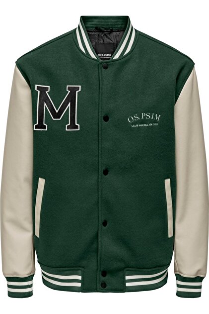 Only & Sons ONSJAY VARSITY 23 JACKET OTW YEŞİL - Fiyatı, Yorumları