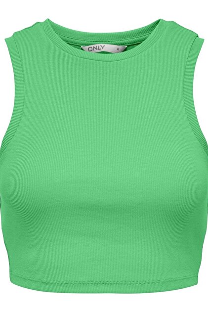 Maglietta Corta Da Donna ONLY Onlvilma S/L, Crop Top Slim Fit, Nera, Jrs Noos