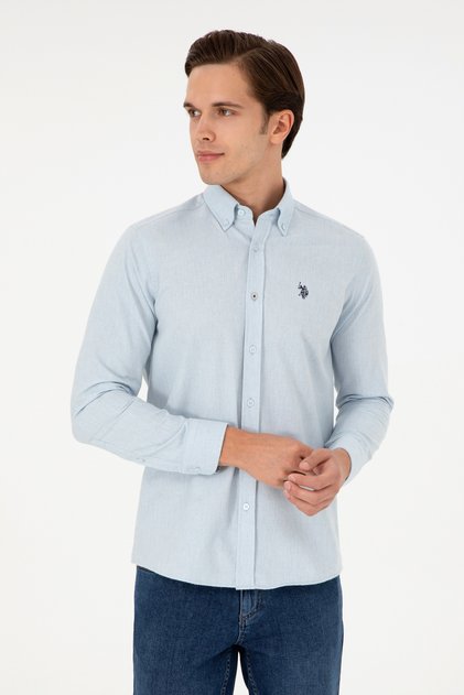 Hellblaues Langarmshirt für Herren 50296626 -VR003