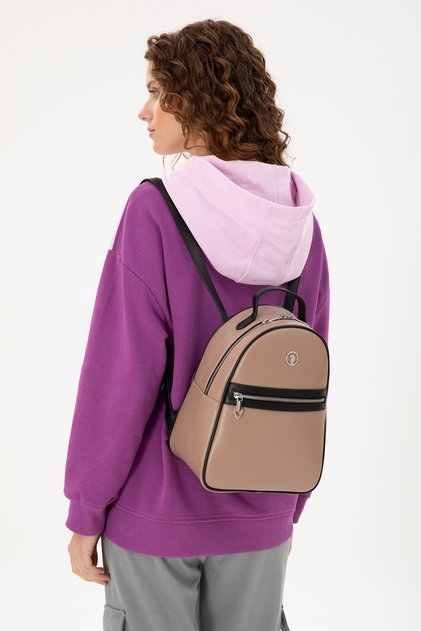 Rucsac de damă bej-gri 50300303-VR052